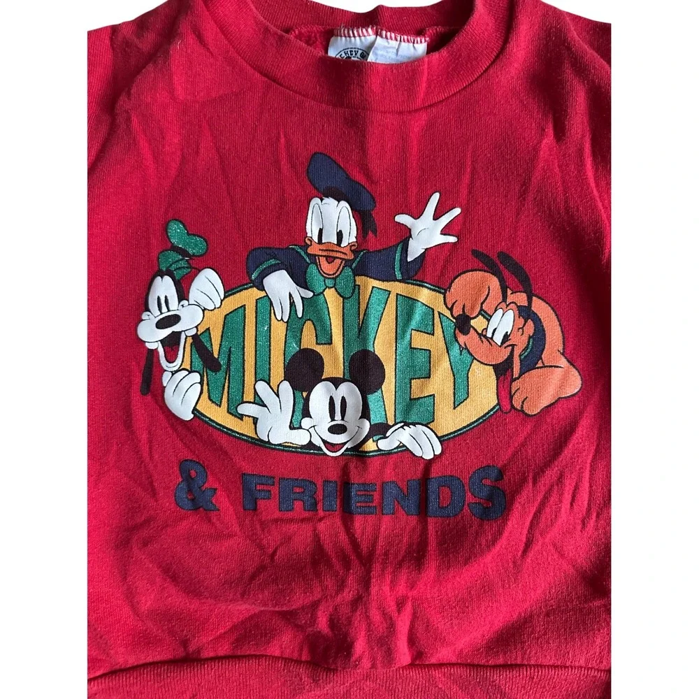 Vintage Mickey & Co Mickey Mouse & Friends Sweatshirt Toddler 4 Disney Pluto